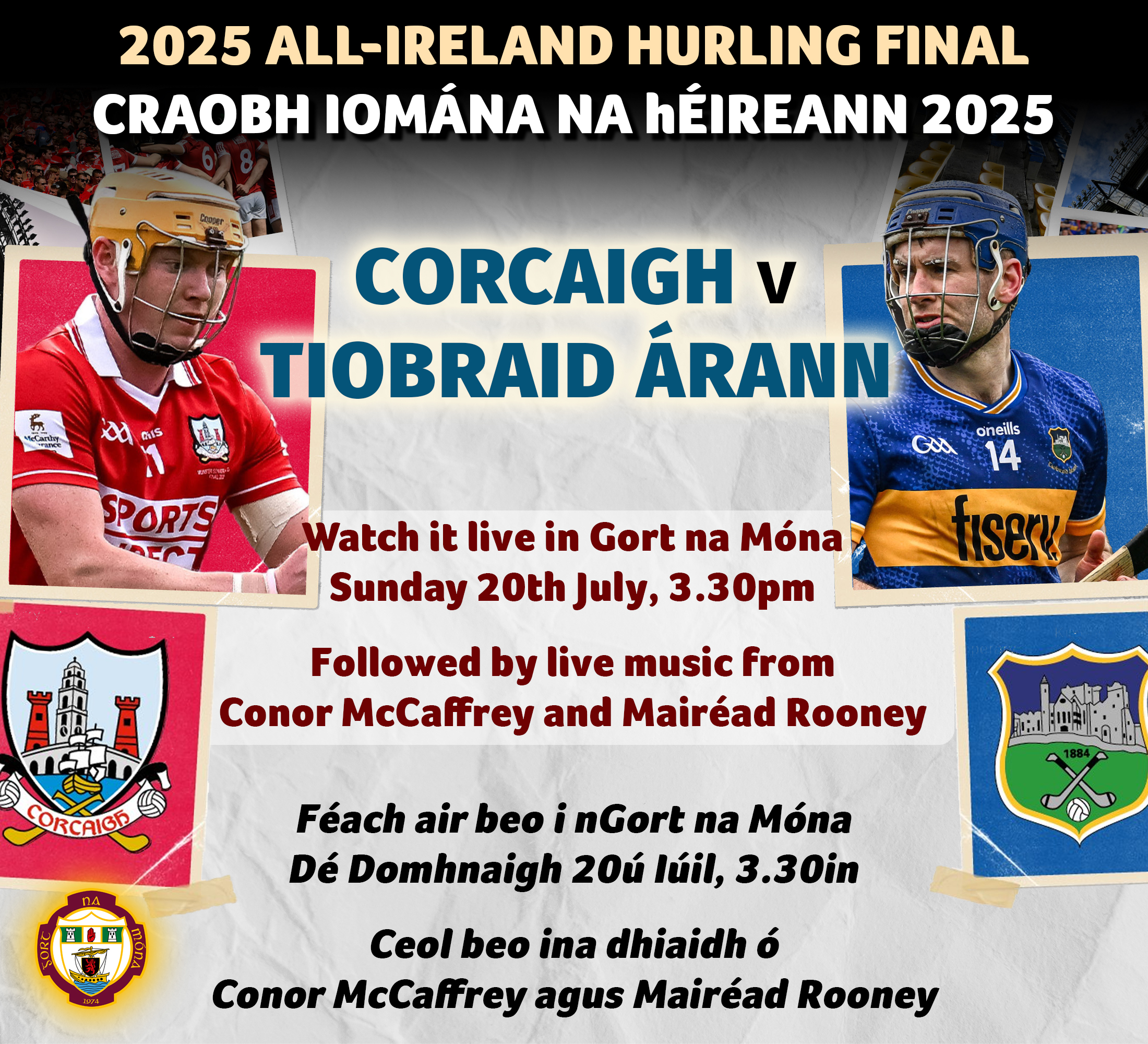 Watch the Hurling Final in the club