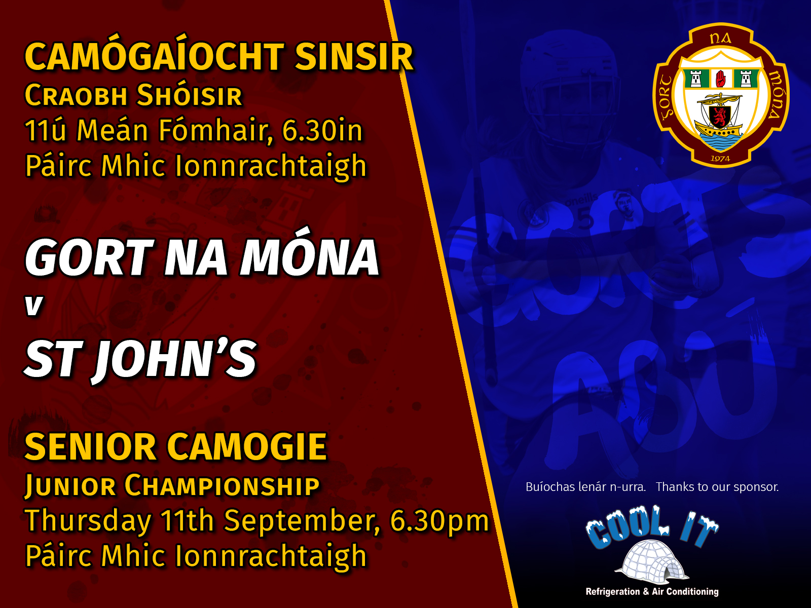 Senior camógs v St John’s