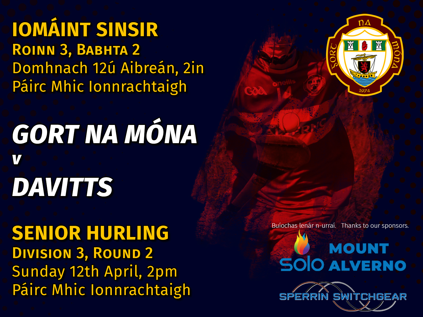 Senior hurlers v Davitts