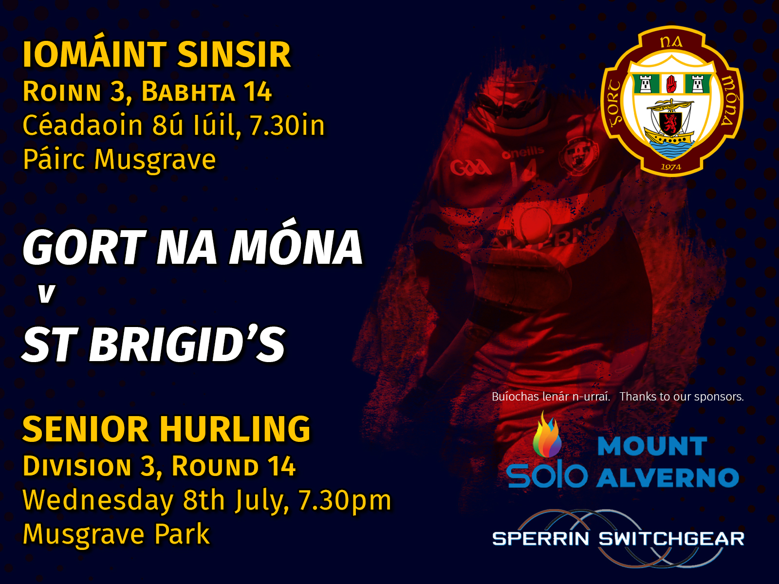 Senior hurlers v St Brigid’s