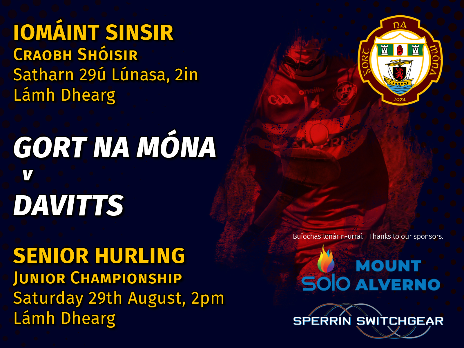 Senior hurlers v Davitts